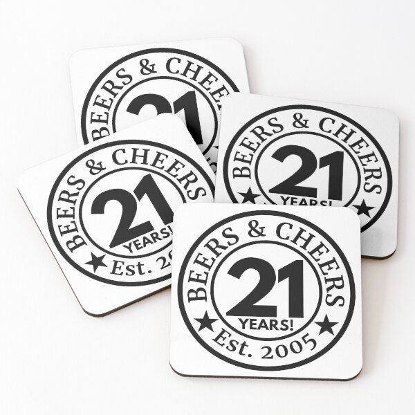Item preview, Beers and Cheers 21 2005 | 21st Birthday Celebration | Vintage Anniversary designed and sold by highflycrafts.