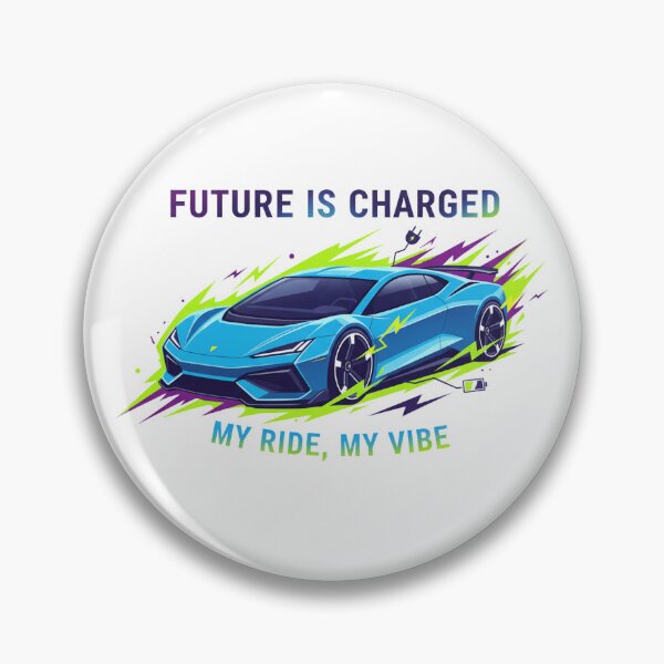 Item preview, Electric Drive Vibes: Future Is Charged Modern EV Car Art designed and sold by nhstaruna.