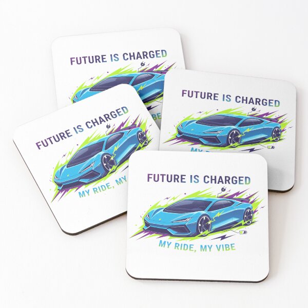 Item preview, Electric Drive Vibes: Future Is Charged Modern EV Car Art designed and sold by nhstaruna.