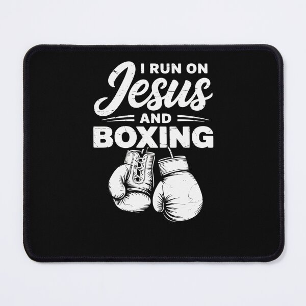 Item preview, Jesus And Boxing Christian Professional Boxer Sport Knockout designed and sold by DrewLeuschke.