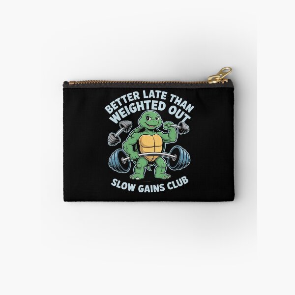 Item preview, Better Late Than Weighted Out Gym Tortoise designed and sold by petrichorsworld.