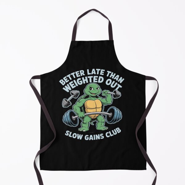 Item preview, Better Late Than Weighted Out Gym Tortoise designed and sold by petrichorsworld.