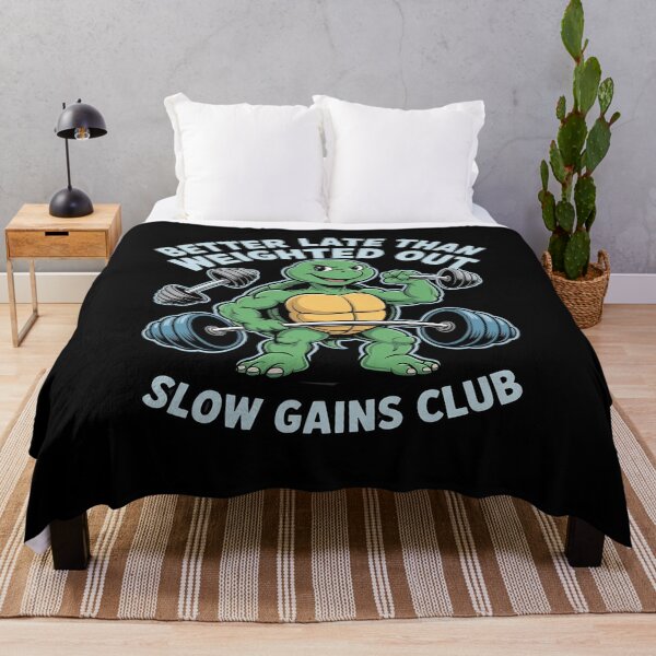 Item preview, Better Late Than Weighted Out Gym Tortoise designed and sold by petrichorsworld.