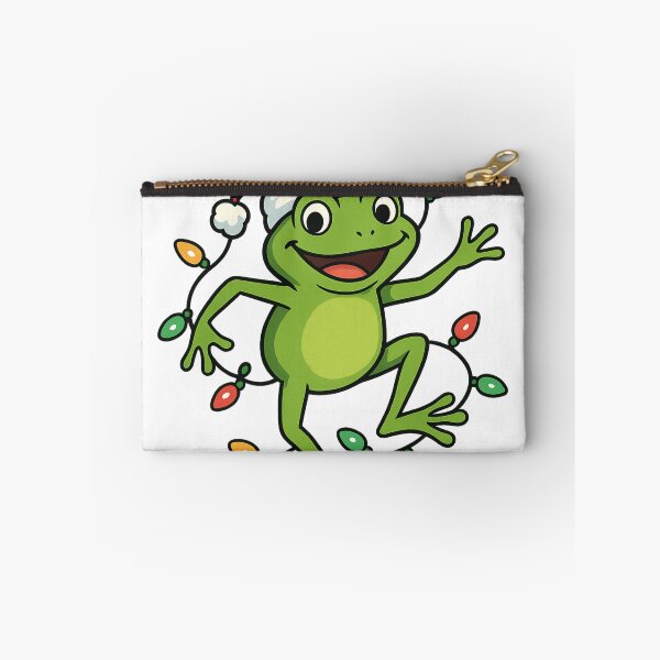 Item preview, Santa Frog Party – Dancing Christmas Frog with Santa Hat designed and sold by Trendora Studio.