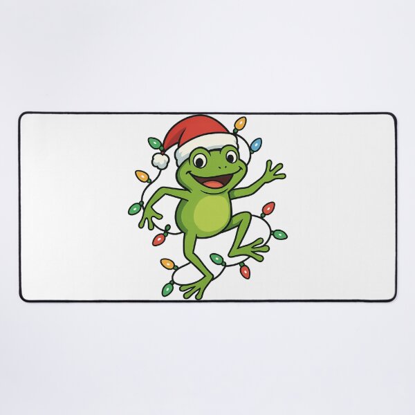 Item preview, Santa Frog Party – Dancing Christmas Frog with Santa Hat designed and sold by Trendora Studio.