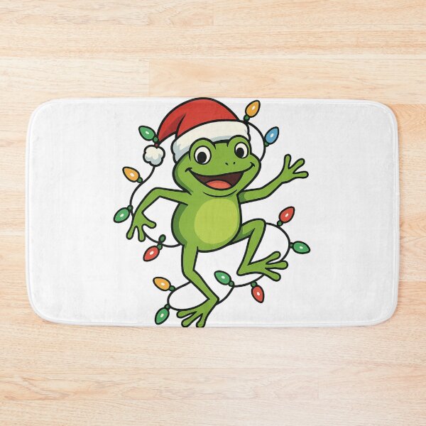 Item preview, Santa Frog Party – Dancing Christmas Frog with Santa Hat designed and sold by Trendora Studio.