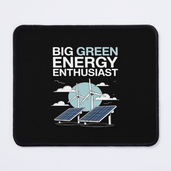Item preview, BGEE Big Green Energy Enthusiast Solar Wind Power designed and sold by petrichorsworld.