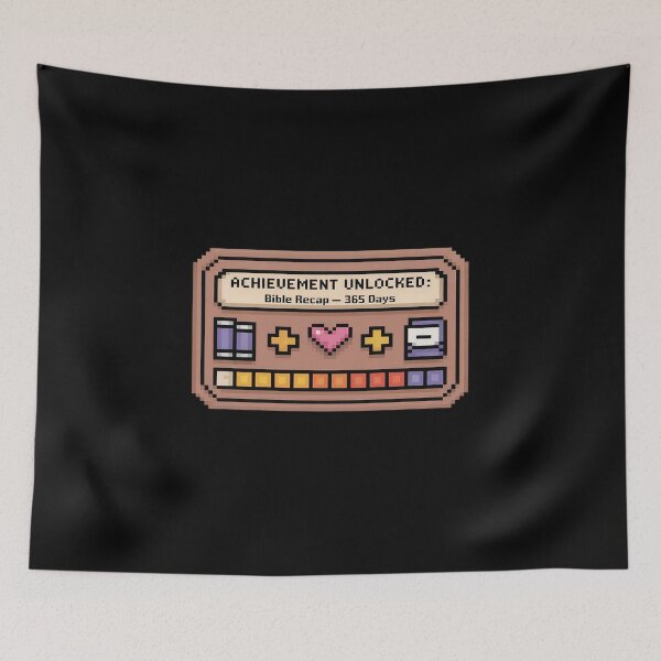 Item preview, Bible Recap 365 Days Pixel Faith Level Up Gamer designed and sold by petrichorsworld.