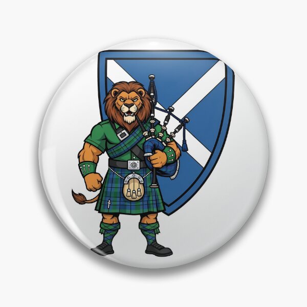 Item preview, Scottish Lion Bagpiper Kilt Mascot designed and sold by k3rstman1.