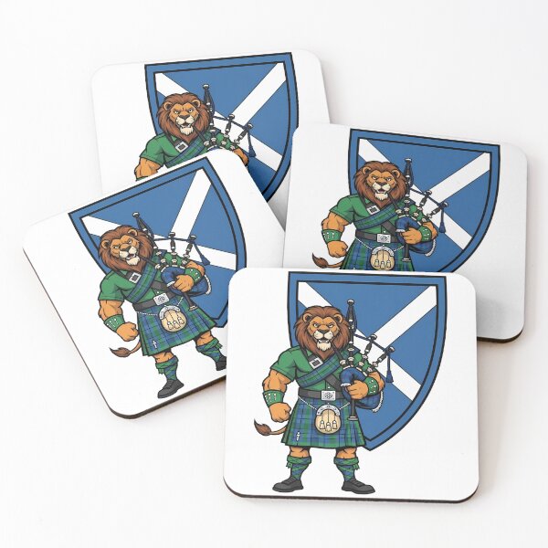 Item preview, Scottish Lion Bagpiper Kilt Mascot designed and sold by k3rstman1.