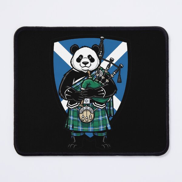Item preview, Panda Bagpiper Scotland Flag Tartan Fun designed and sold by k3rstman1.