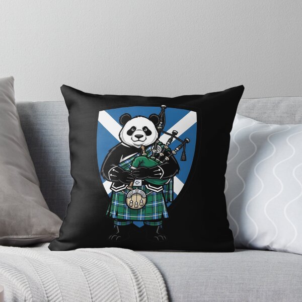 Item preview, Panda Bagpiper Scotland Flag Tartan Fun designed and sold by k3rstman1.