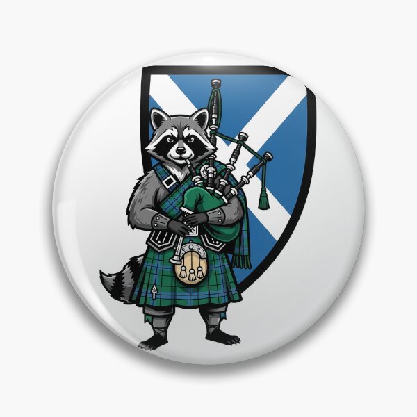 Item preview, Kilt de gaitero mapache escocés designed and sold by k3rstman1.