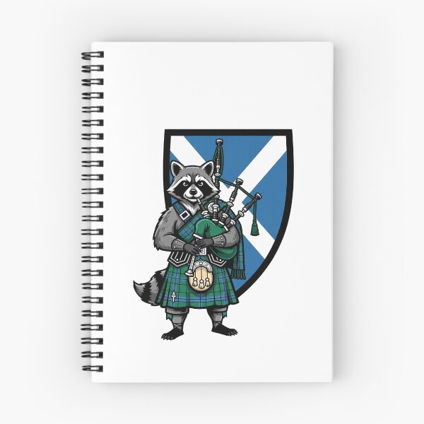 Item preview, Scottish Raccoon Bagpiper Kilt Animal designed and sold by k3rstman1.