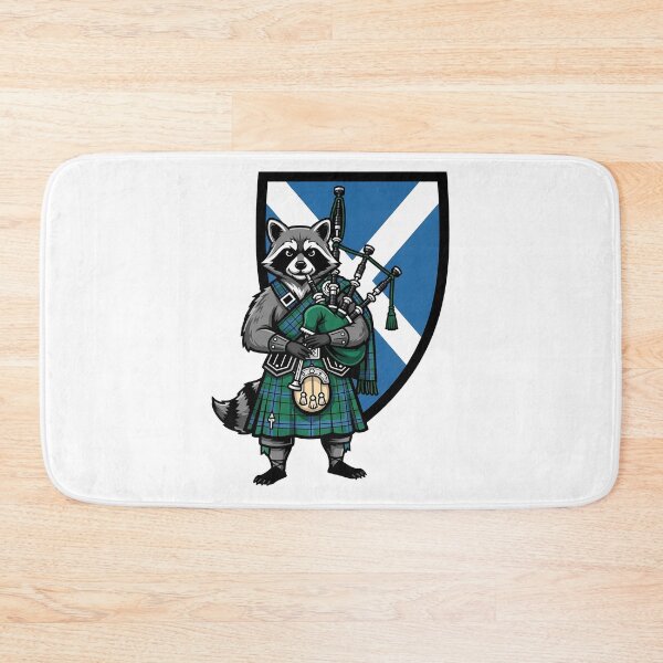 Item preview, Scottish Raccoon Bagpiper Kilt Animal designed and sold by k3rstman1.