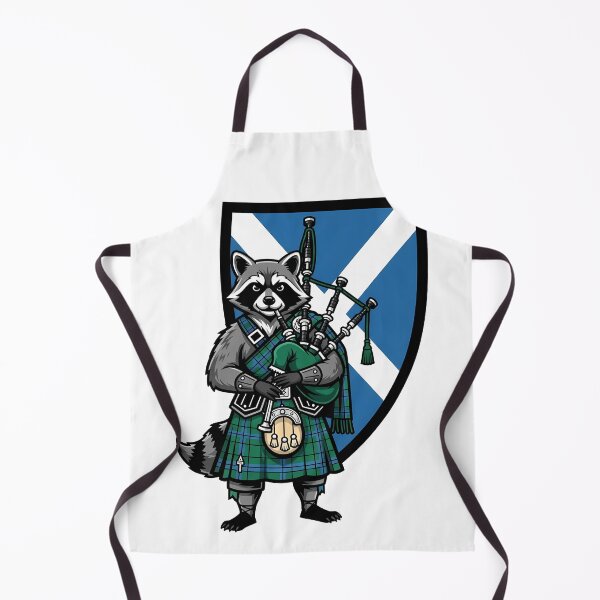 Item preview, Scottish Raccoon Bagpiper Kilt Animal designed and sold by k3rstman1.