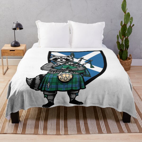 Item preview, Scottish Raccoon Bagpiper Kilt Animal designed and sold by k3rstman1.