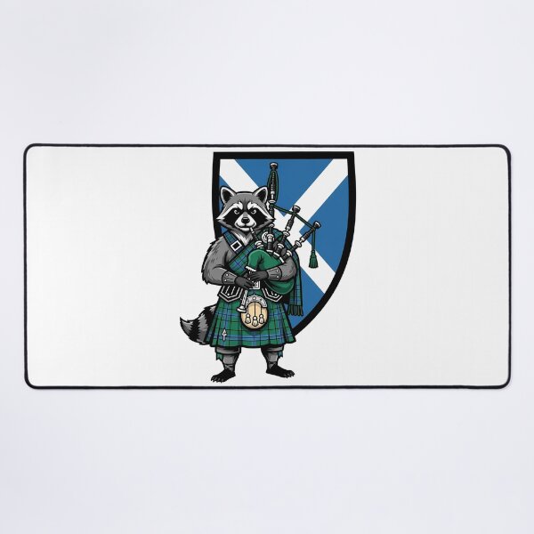 Item preview, Scottish Raccoon Bagpiper Kilt Animal designed and sold by k3rstman1.
