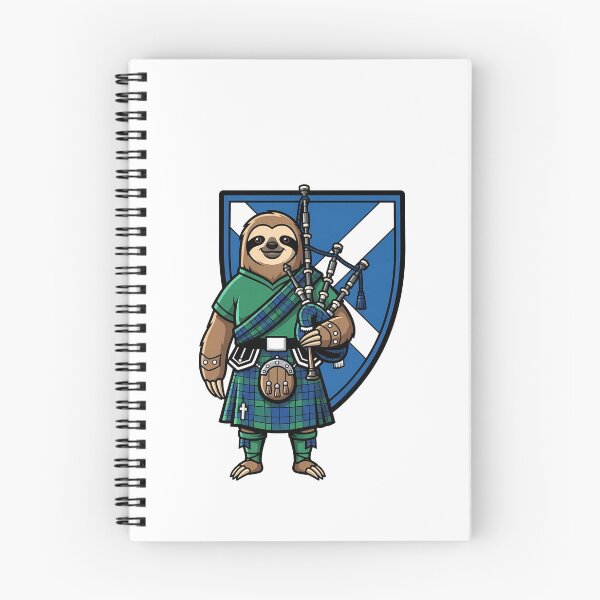 Item preview, Scottish Sloth Bagpiper Tartan Flag designed and sold by k3rstman1.