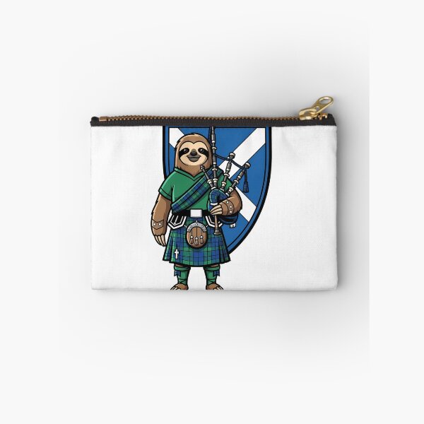 Item preview, Scottish Sloth Bagpiper Tartan Flag designed and sold by k3rstman1.