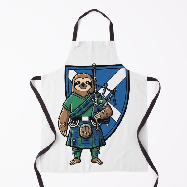 Item preview, Scottish Sloth Bagpiper Tartan Flag designed and sold by k3rstman1.
