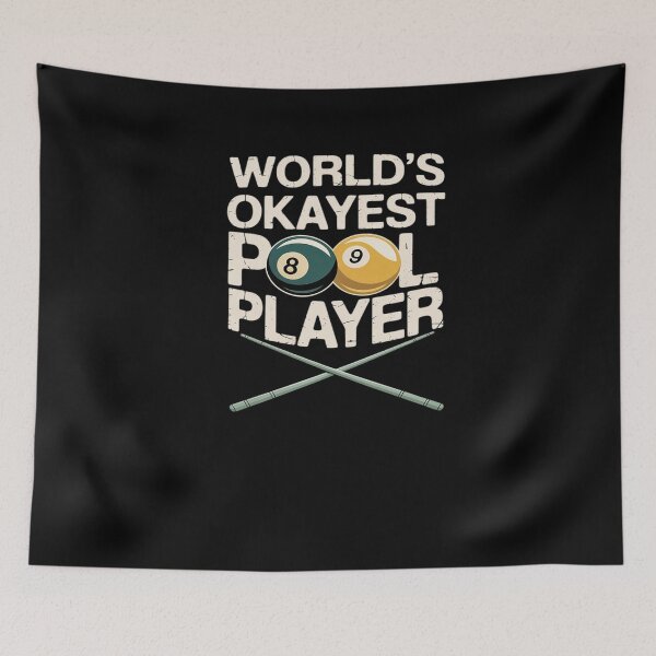 Item preview, World's Okayest Pool Player Funny Billiards designed and sold by HaileyRobel.