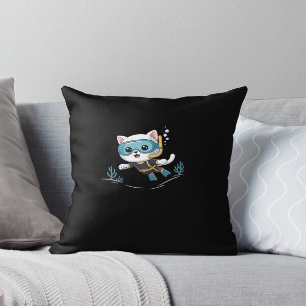 Item preview, White Cat Scuba Diving Pet Funny Snorkeling designed and sold by AmparoBoyle.
