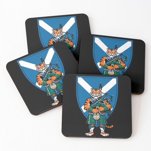 Item preview, Scottish Tiger Bagpiper Kilt Mascot designed and sold by k3rstman1.