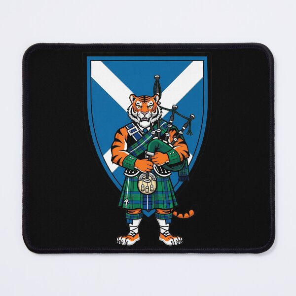Item preview, Scottish Tiger Bagpiper Kilt Mascot designed and sold by k3rstman1.