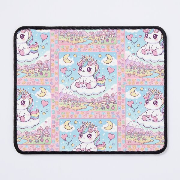 Item preview, Colourful kawaii themed unicorn designed and sold by Highlandlass365.