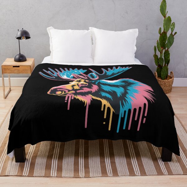 Item preview, Moose Lovers Colorful Pop Art Beautiful Moose designed and sold by Bandikonsalez.
