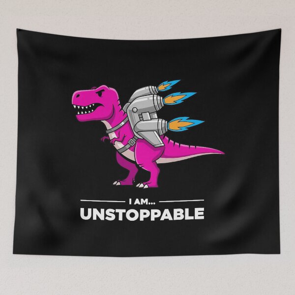 Item preview, Pink T-Rex Jetpack Flying Dinosaur designed and sold by k3rstman1.