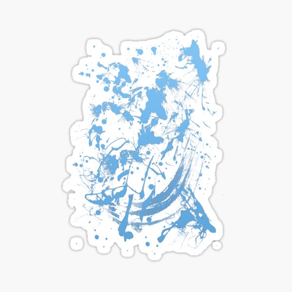 Blue abstraction Sticker