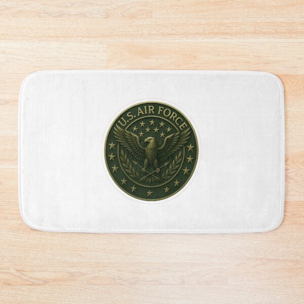 Item preview, 250th Anniversary of the USA - U.S. Air Force – Dark Green & Gold Emblem Sticker designed and sold by Collins Design.