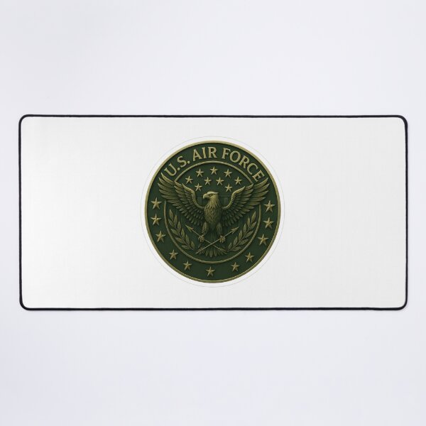 Item preview, 250th Anniversary of the USA - U.S. Air Force – Dark Green & Gold Emblem Sticker designed and sold by Collins Design.