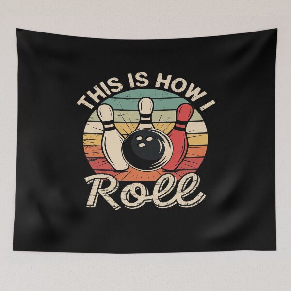Item preview, This Is How I Roll Retro Bowling Bowler designed and sold by khorbiasieno.