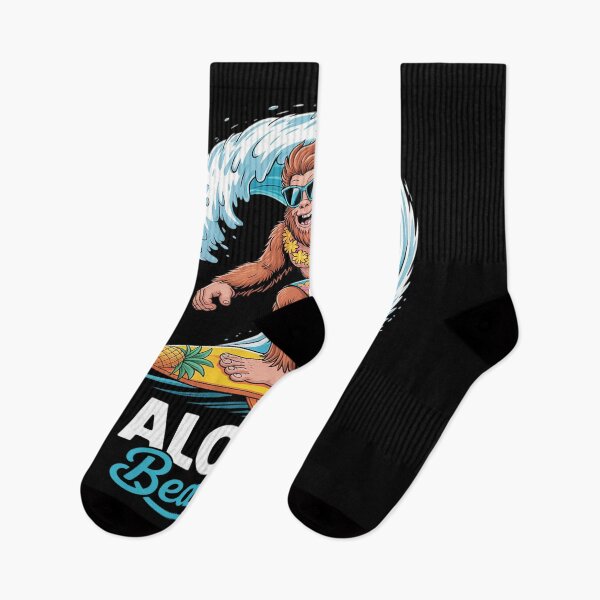 Item preview, Bigfoot Surfer Sasquatch Hawaii Beach Aloha Beaches designed and sold by KingsLife1994.