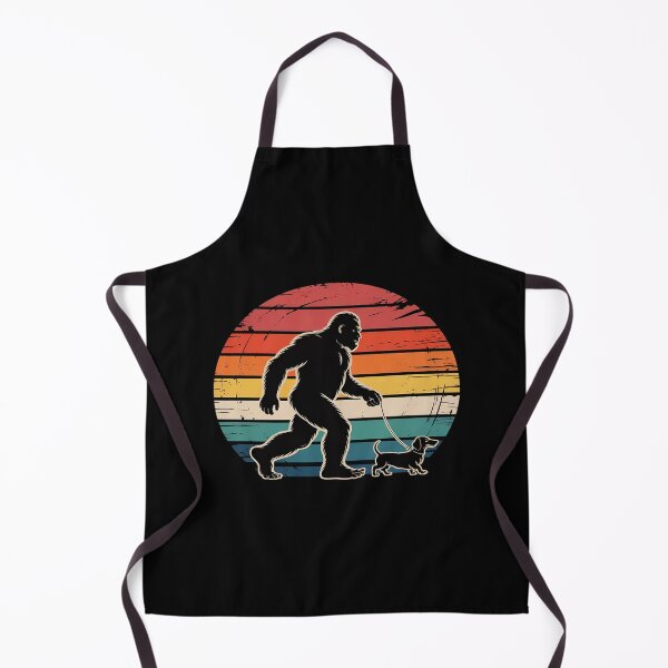 Item preview, Bigfoot Walking a Dog Funny Dachshund Weiner Dog Dad Weenie designed and sold by KingsLife1994.
