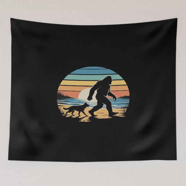 Item preview, Bigfoot Walking Golden Retriever Dog Sasquatch designed and sold by KingsLife1994.