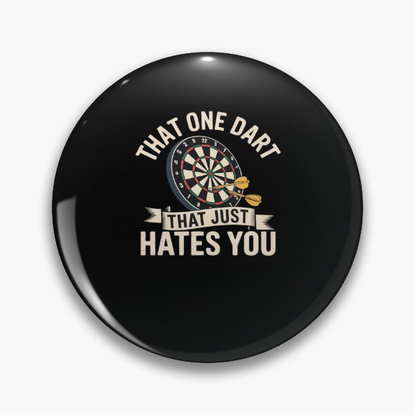 Item preview, That One Dart That Just Hates You Funny Darts Problems Black Modern Sports designed and sold by FranzFriesen.