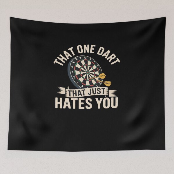 Item preview, That One Dart That Just Hates You Funny Darts Problems Black Modern Sports designed and sold by FranzFriesen.