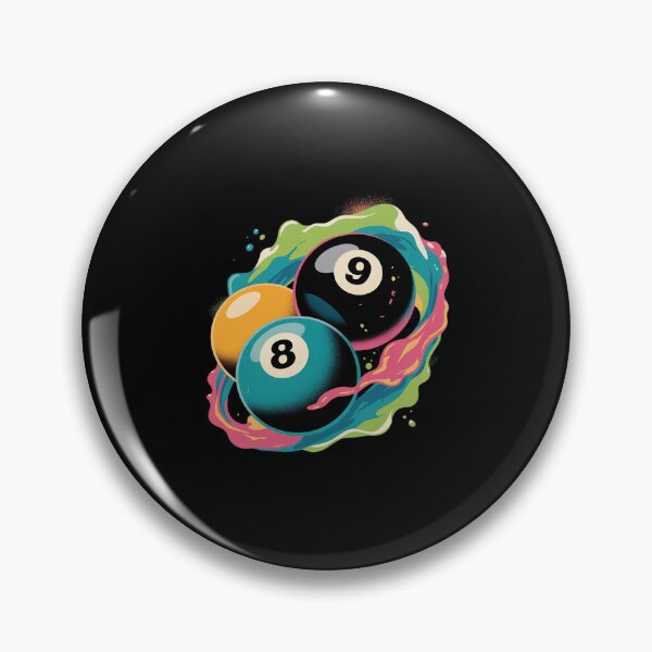 Item preview, Billiards Pool Player 8 Ball 9 Ball Paint Art Billiard Balls designed and sold by KingsLife1994.