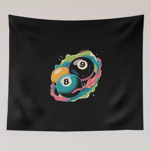 Item preview, Billiards Pool Player 8 Ball 9 Ball Paint Art Billiard Balls designed and sold by KingsLife1994.