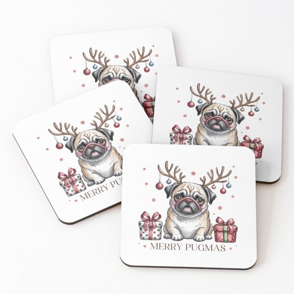 Item preview, Merry Pugmas Cute Christmas Pug designed and sold by Bandikonsalez.