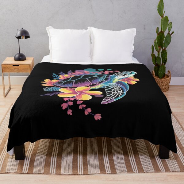 Item preview, Sea Turtle Hawaiian Flowers Hawaii Scuba Diving Diver designed and sold by AmparoBoyle.