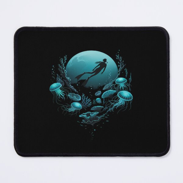 Item preview, Scuba Diver and Jellyfish for Ocean Dive Trip Scuba Diving designed and sold by DrewLeuschke.