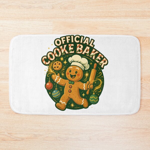 Item preview, Official Cookie Baker Christmas Tee - Funny Holiday Baking Crew Shirt 2025 designed and sold by GeniePixel.
