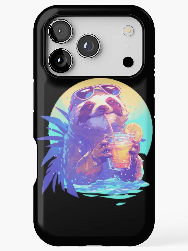 Thumbnail 1 of 4, iPhone Case, Sloth designed and sold by vespira-motion.