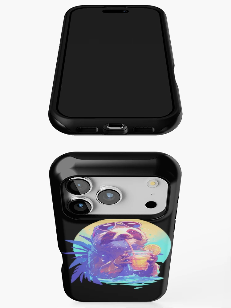 Thumbnail 3 of 4, iPhone Case, Sloth designed and sold by vespira-motion.