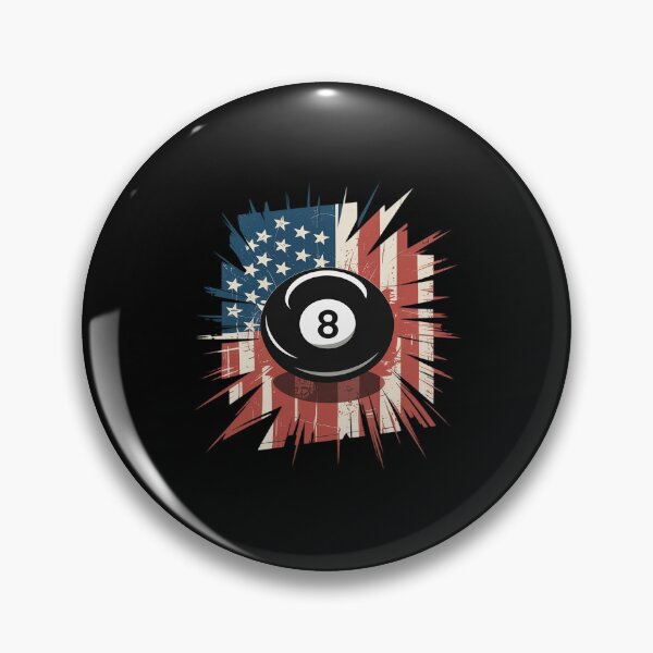 Item preview, Pool Billiards 4th Of July Men USA American Flag Boys 8 Ball designed and sold by RayArmstrong.